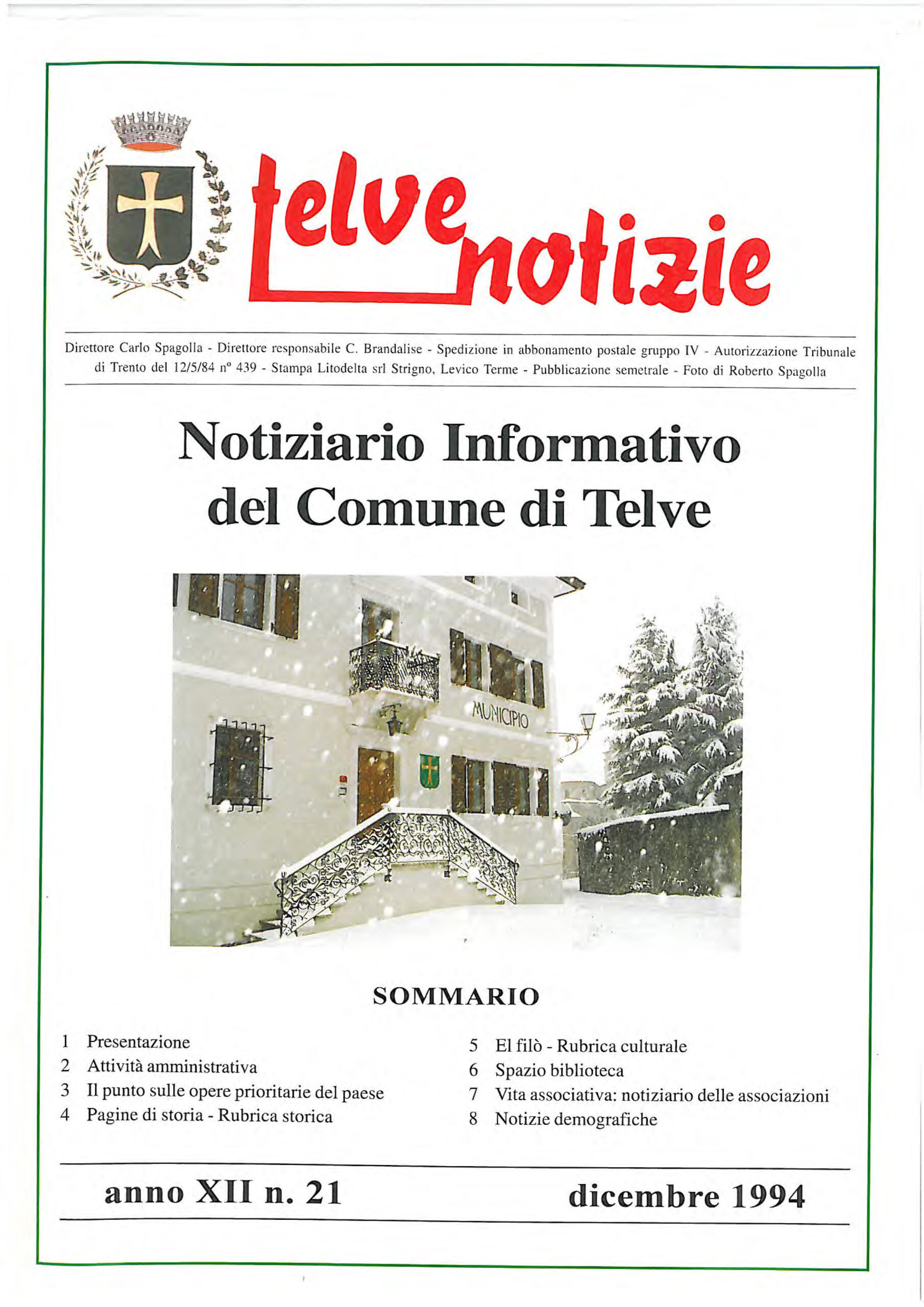 Telve Notizie 21/1994