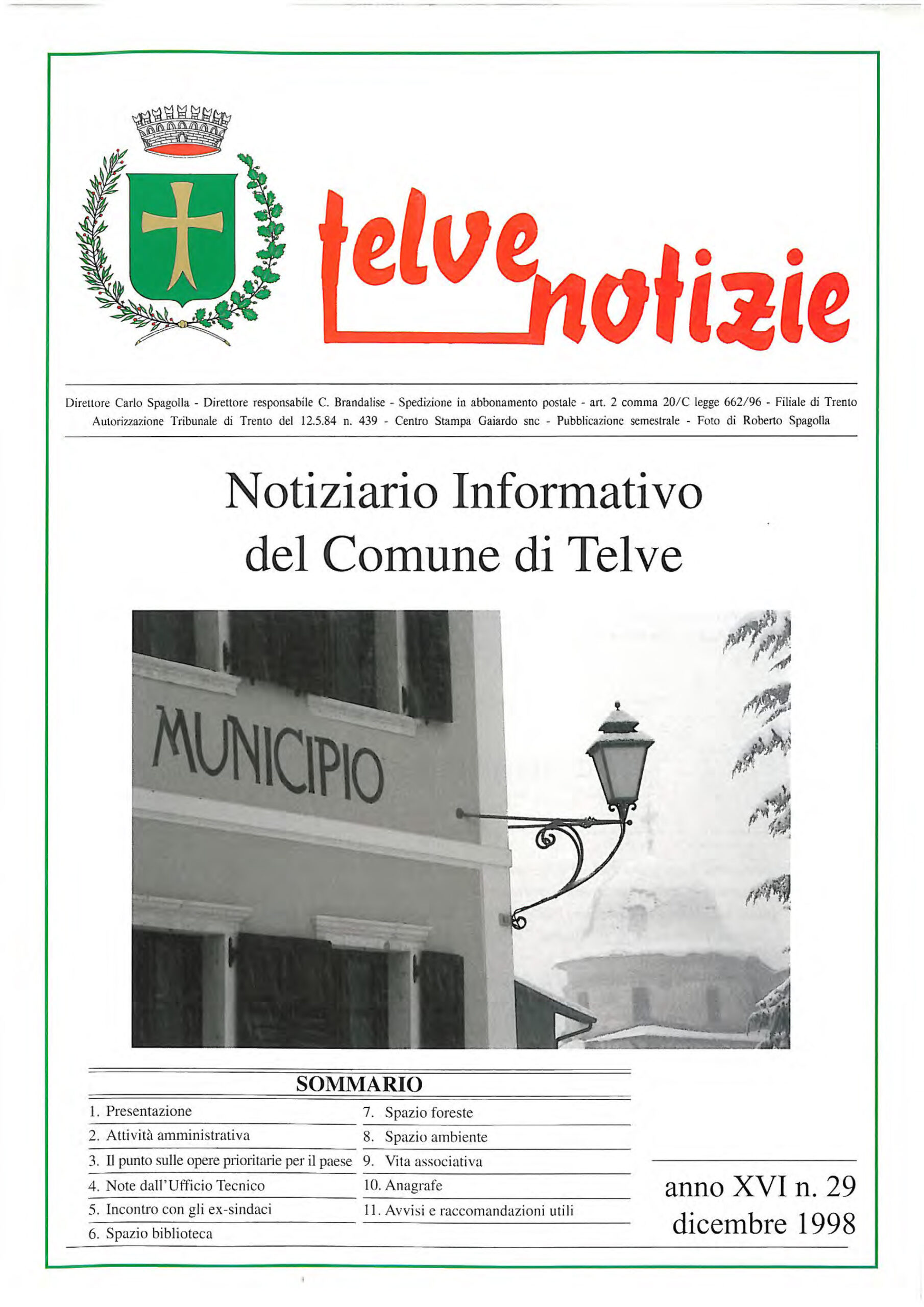 Telve Notizie 29/1998