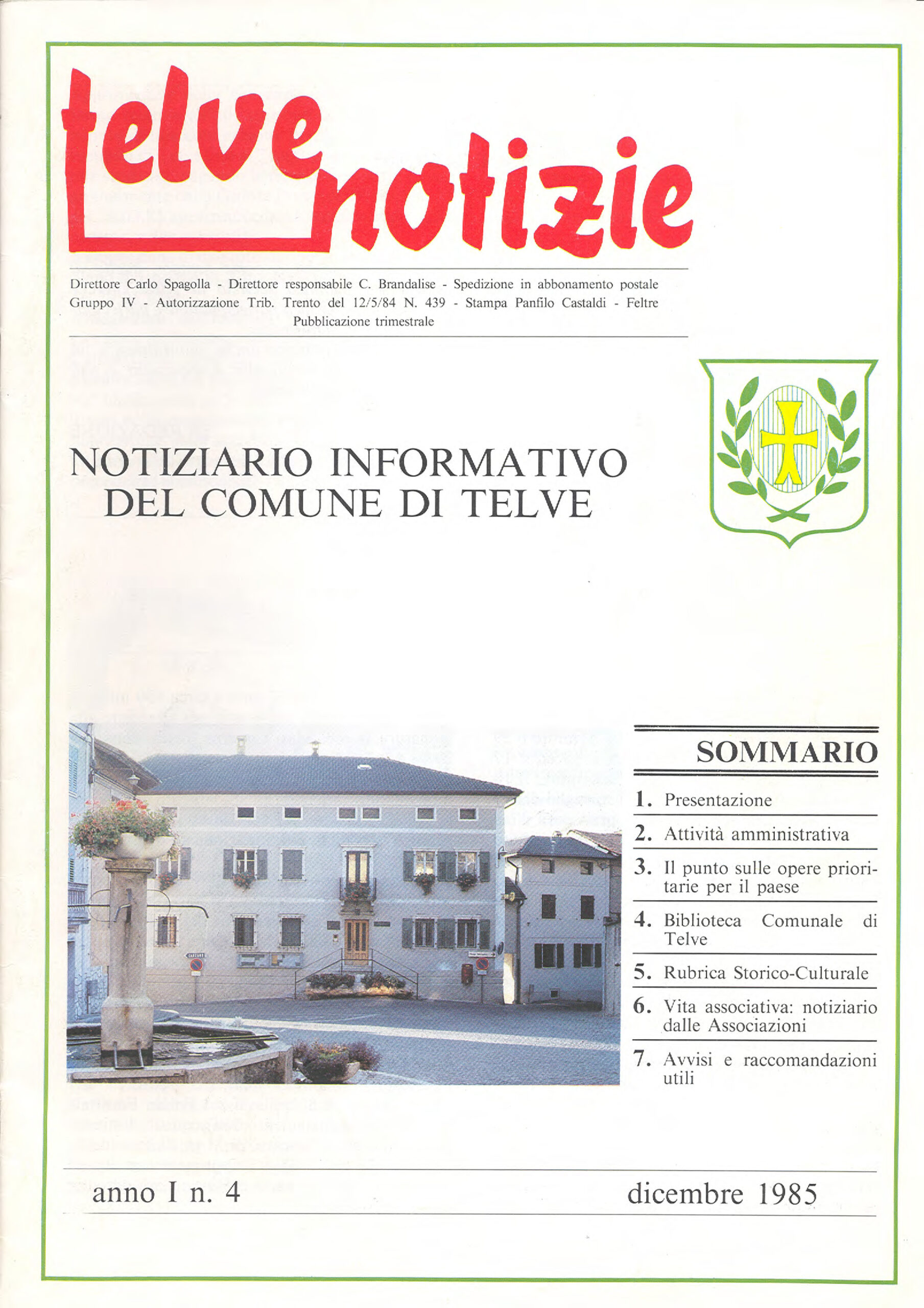 Telve Notizie 4/1985
