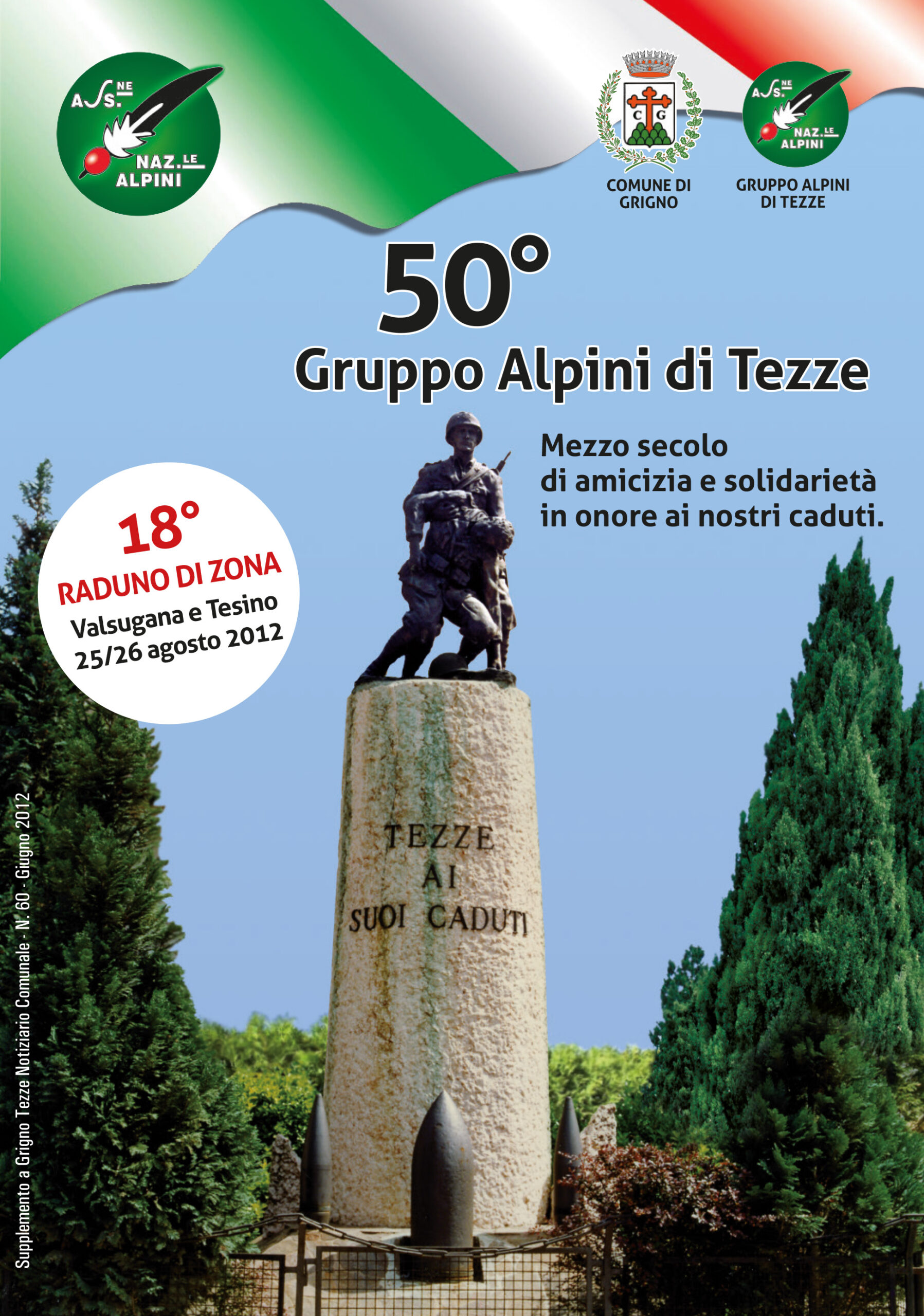 50° Gruppo Alpini di Tezze. Mezzo secolo di solidarietà in onore ai nostri caduti
