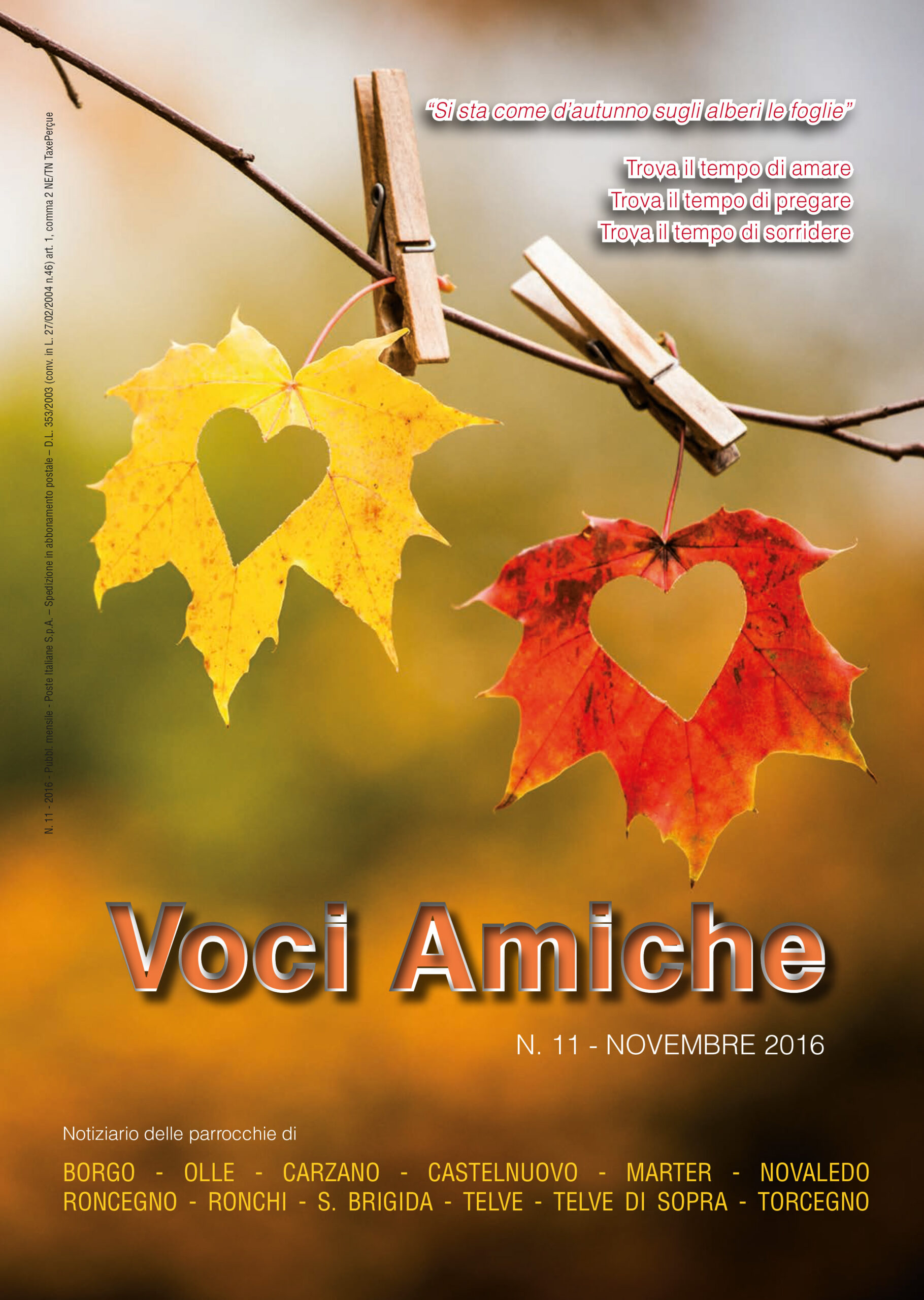 Voci Amiche – Novembre 2016