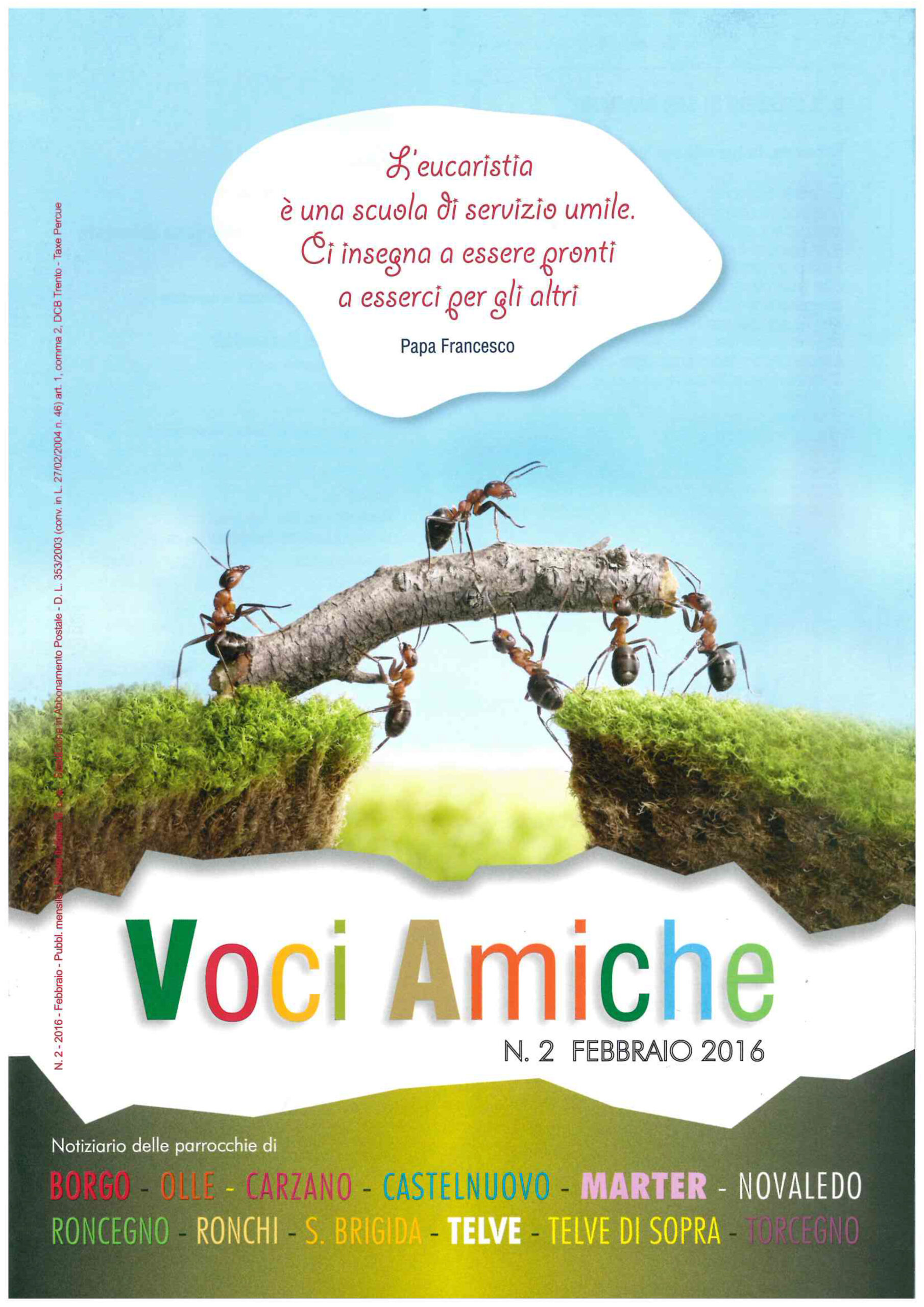 Voci Amiche – Febbraio 2016