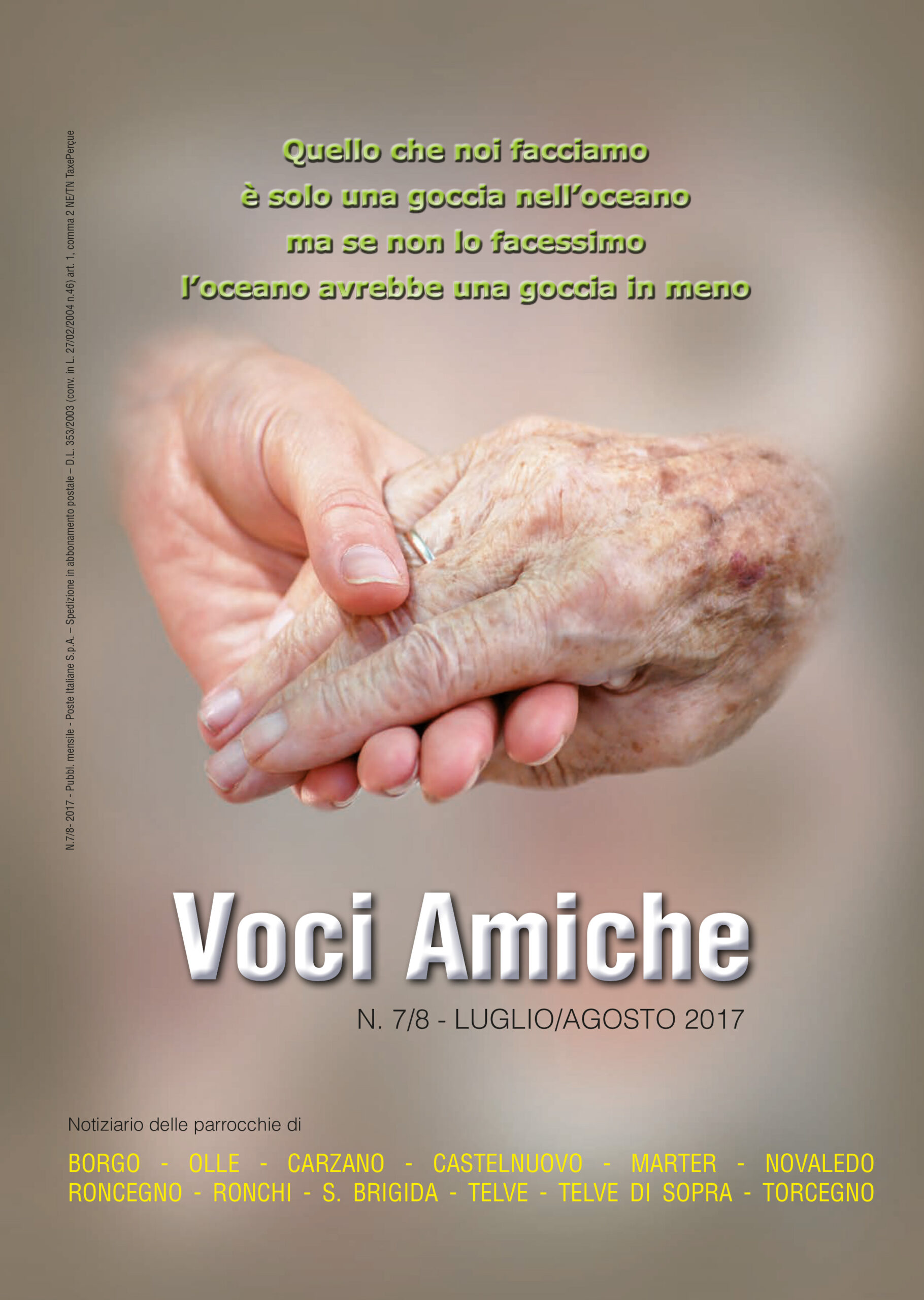 Voci Amiche – Luglio/agosto 2017