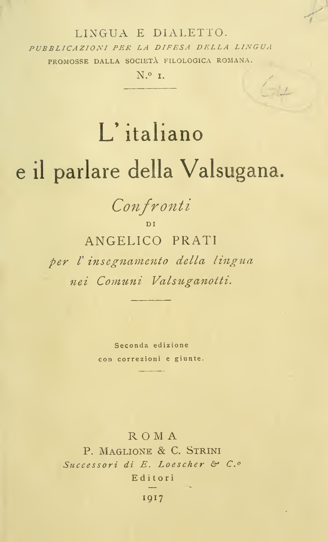 L’italiano e il parlare della Valsugana