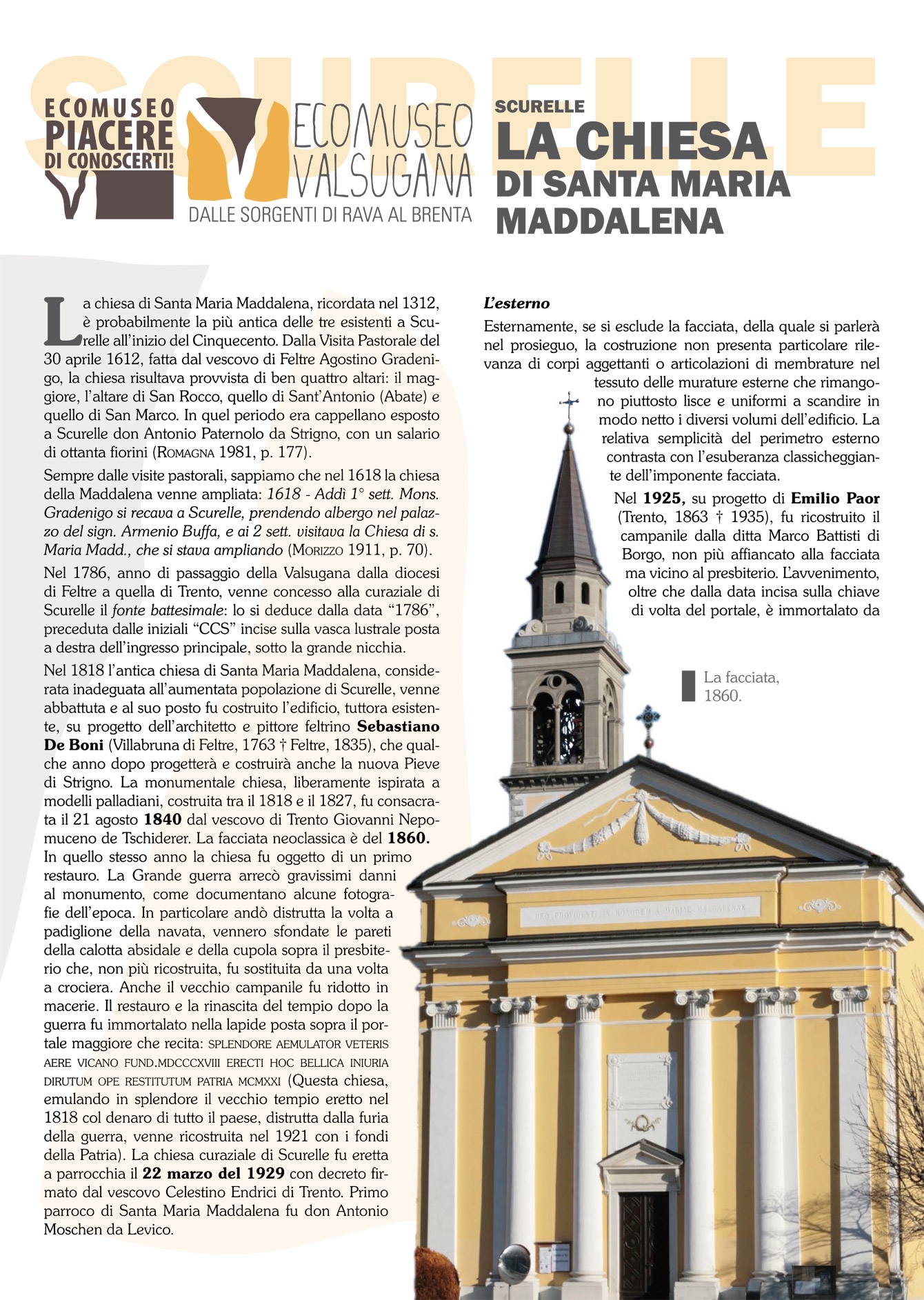 Scurelle: la chiesa di Santa Maria Maddalena
