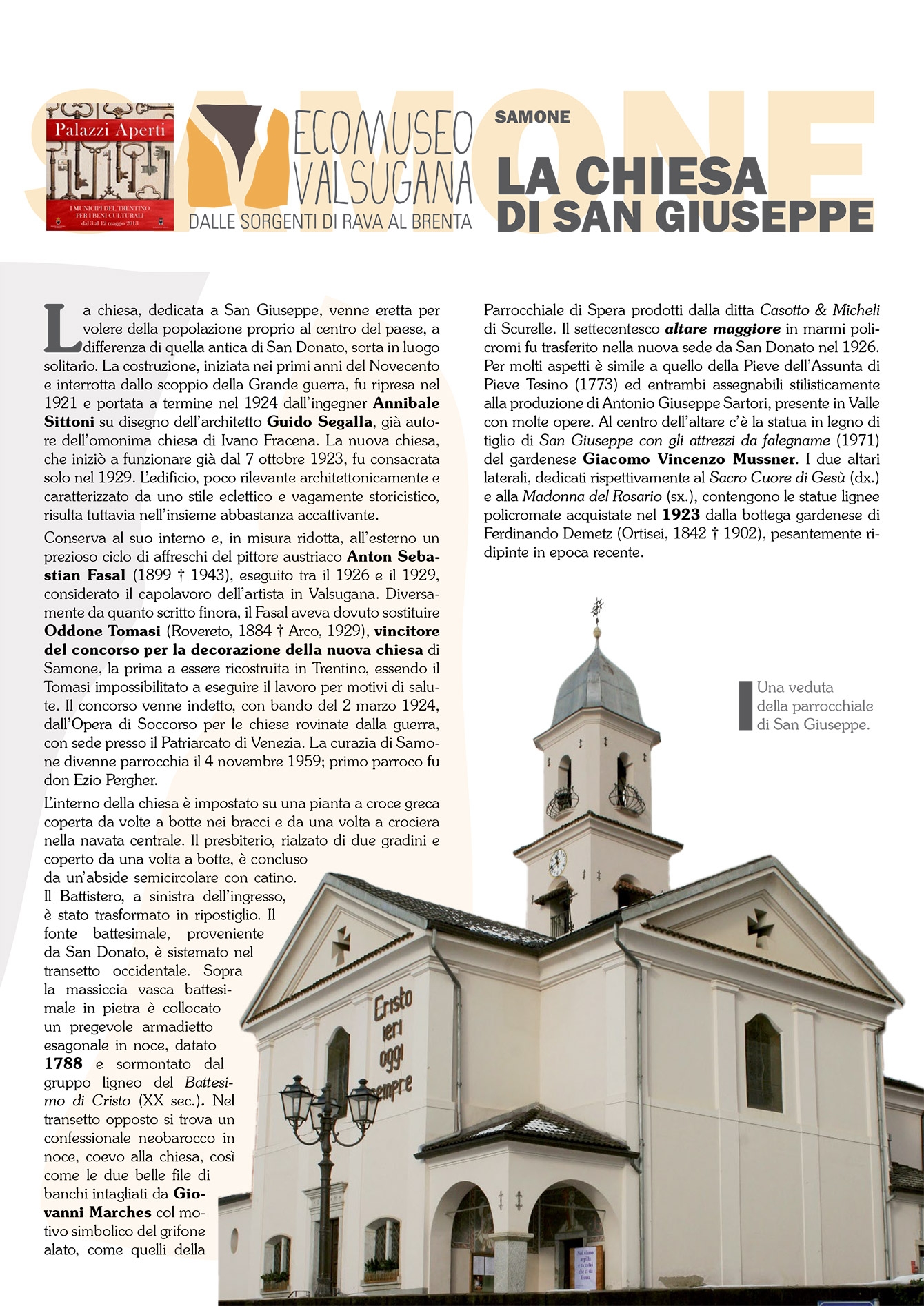 Samone: la chiesa di San Giuseppe
