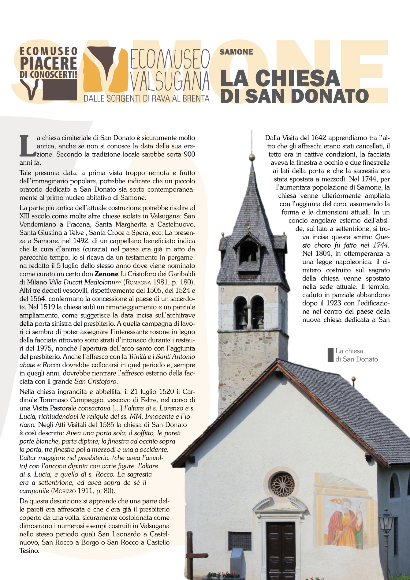 Samone: la chiesa di San Donato